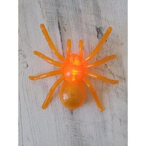 Halloween orange light up tranchulas spider window cling prop decor